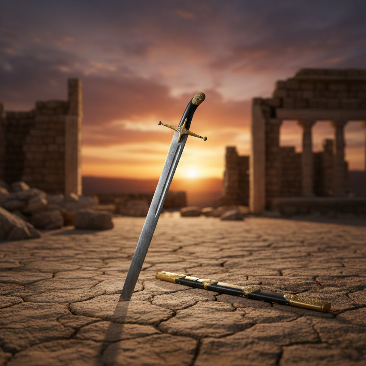 Replica of sword attributed to Sahabi Abu Husna ra