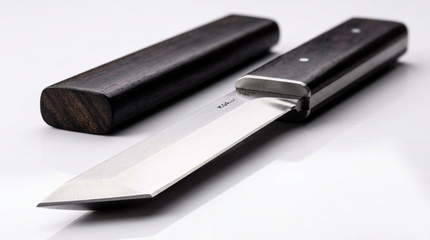 Japanese Tanto – Handcrafted Minimalist "Aikuchi" Replica