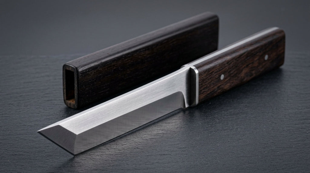 Japanese Tanto – Handcrafted Minimalist "Aikuchi" Replica