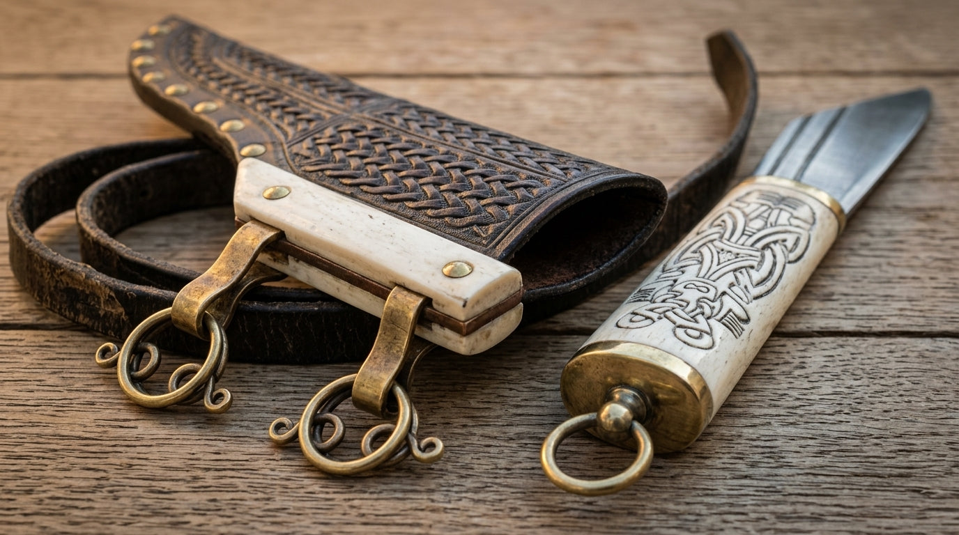 The Viking Seax – Hand-Stitched Leather Edition
