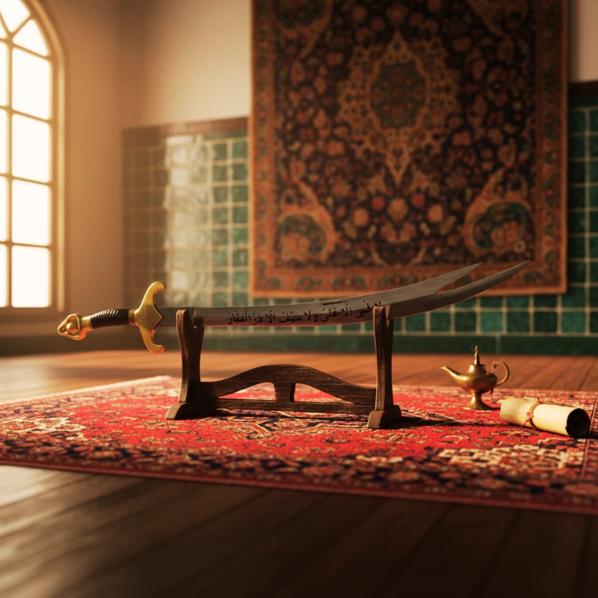 Replica of sword attributed to Prophet Muhammad PBUH and Imam Ali AS